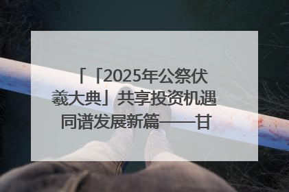 「2025年公祭伏羲大典」共享投资机遇 同谱发展新篇——甘肃省文旅产业链招商引资推介会侧记