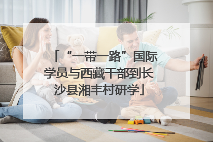“一带一路”国际学员与西藏干部到长沙县湘丰村研学