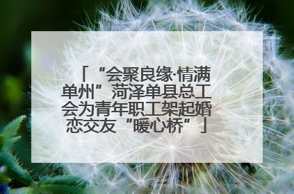 “会聚良缘·情满单州”菏泽单县总工会为青年职工架起婚恋交友“暖心桥”