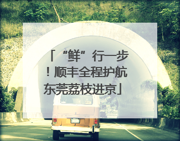 “鲜”行一步！顺丰全程护航东莞荔枝进京