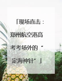 现场直击：郑州航空港高考考场外的“定海神针”