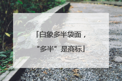 白象多半袋面，“多半”是商标