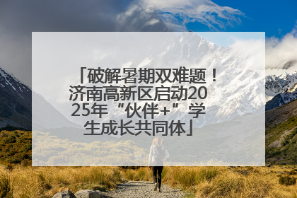 破解暑期双难题！济南高新区启动2025年“伙伴+”学生成长共同体