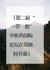 第二届“一带一路”中医药国际论坛在莫斯科开幕