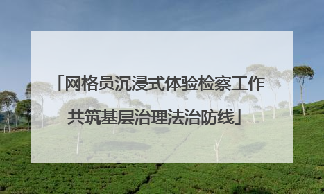 网格员沉浸式体验检察工作 共筑基层治理法治防线