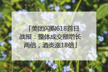 美团闪购618首日战报：整体成交额增长两倍，酒类涨18倍