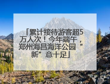 累计接待游客超5万人次！今年端午，郑州海昌海洋公园“新”意十足
