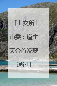 上交所上市委：道生天合首发获通过
