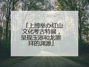 上博举办红山文化考古特展，呈现玉器和龙崇拜的渊源