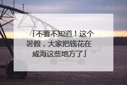 不看不知道！这个暑假，大家把钱花在威海这些地方了
