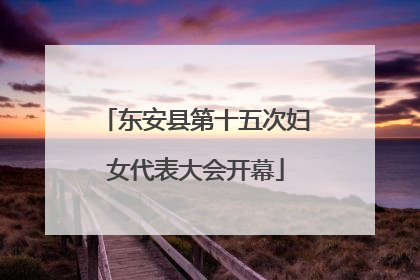 东安县第十五次妇女代表大会开幕