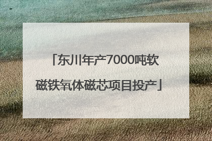 东川年产7000吨软磁铁氧体磁芯项目投产