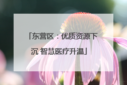 东营区：优质资源下沉 智慧医疗升温