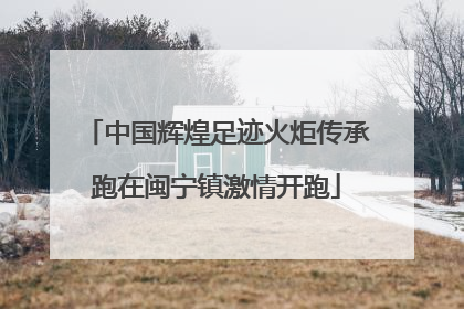 中国辉煌足迹火炬传承跑在闽宁镇激情开跑