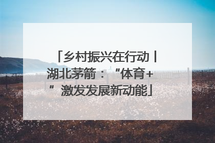 乡村振兴在行动丨湖北茅箭：“体育+”激发发展新动能