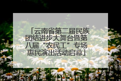 云南省第二届民族团结进步大舞台暨第八届“农民工”专场惠民演出活动启幕