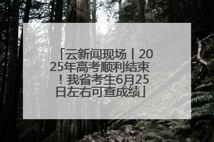 云新闻现场丨2025年高考顺利结束！我省考生6月25日左右可查成绩