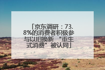 京东调研：73.8%的消费者积极参与以旧换新 “重生式消费”被认同