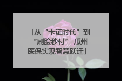 从“卡证时代”到“刷脸秒付” 瓜州医保实现智慧跃迁