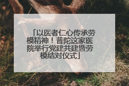 以医者仁心传承劳模精神！普陀这家医院举行党建共建暨劳模结对仪式