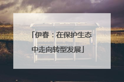 伊春：在保护生态中走向转型发展