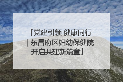 党建引领 健康同行｜东昌府区妇幼保健院开启共建新篇章