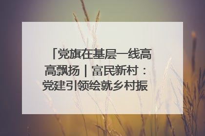 党旗在基层一线高高飘扬｜富民新村：党建引领绘就乡村振兴美丽画卷