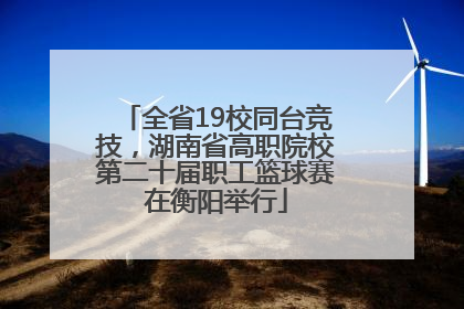 全省19校同台竞技，湖南省高职院校第二十届职工篮球赛在衡阳举行