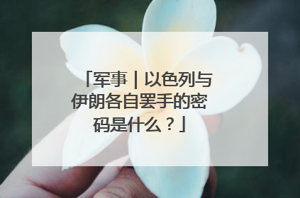 军事｜以色列与伊朗各自罢手的密码是什么？