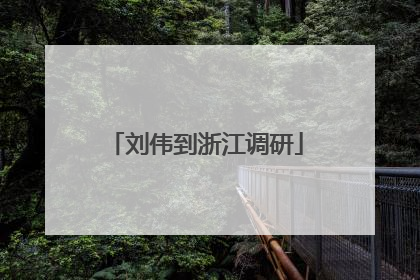 刘伟到浙江调研
