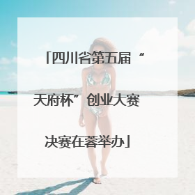 四川省第五届“天府杯”创业大赛决赛在蓉举办
