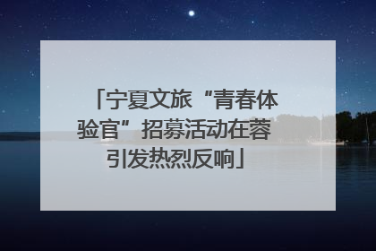 宁夏文旅“青春体验官”招募活动在蓉引发热烈反响