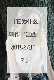 它为什么叫作“江西水电之母”？