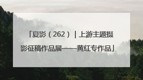 夏影（262）｜上游主题摄影征稿作品展——黄红专作品