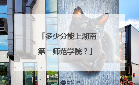 多少分能上湖南第一师范学院？