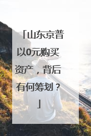 山东京普以0元购买资产，背后有何筹划？