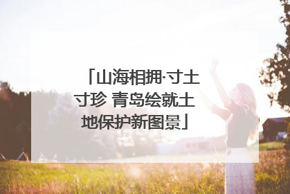 山海相拥·寸土寸珍 青岛绘就土地保护新图景