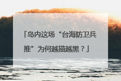 岛内这场“台海防卫兵推”为何越描越黑？
