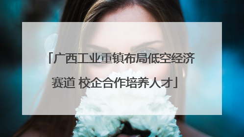 广西工业重镇布局低空经济赛道 校企合作培养人才