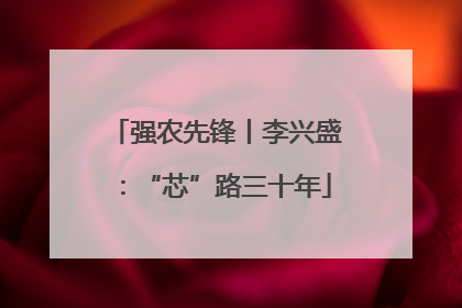 强农先锋丨李兴盛：“芯”路三十年