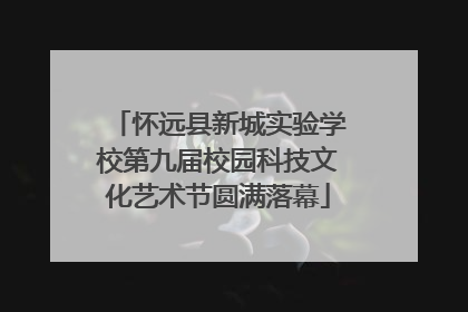 怀远县新城实验学校第九届校园科技文化艺术节圆满落幕