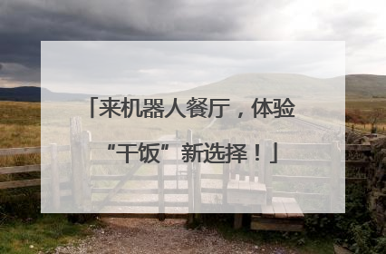 来机器人餐厅，体验“干饭”新选择！