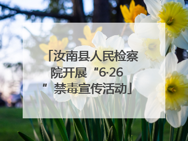 汝南县人民检察院开展“6·26”禁毒宣传活动