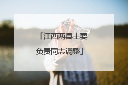江西两县主要负责同志调整