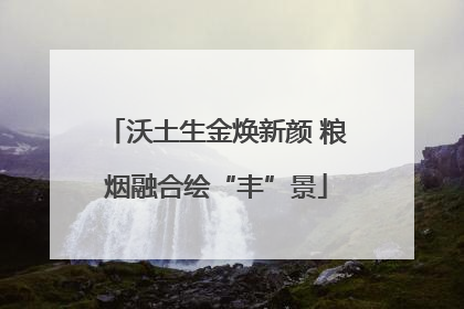 沃土生金焕新颜 粮烟融合绘“丰”景