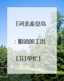 河北秦皇岛：粮油加工出口订单忙