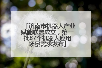济南市机器人产业赋能联盟成立，第一批87个机器人应用场景需求发布