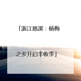 浙江慈溪：杨梅之乡开启丰收季