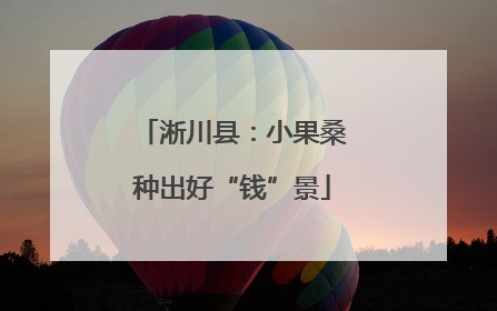 淅川县：小果桑种出好“钱”景