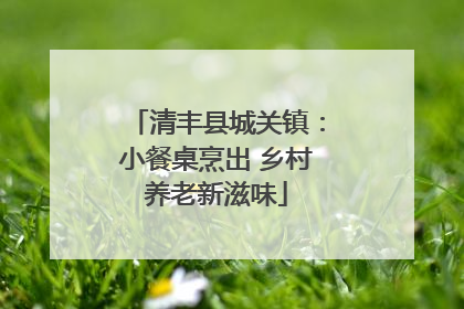 清丰县城关镇：小餐桌烹出 乡村养老新滋味